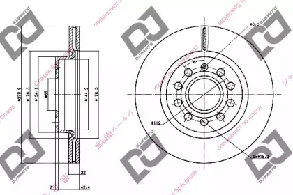 Тормозной диск DJ PARTS купить